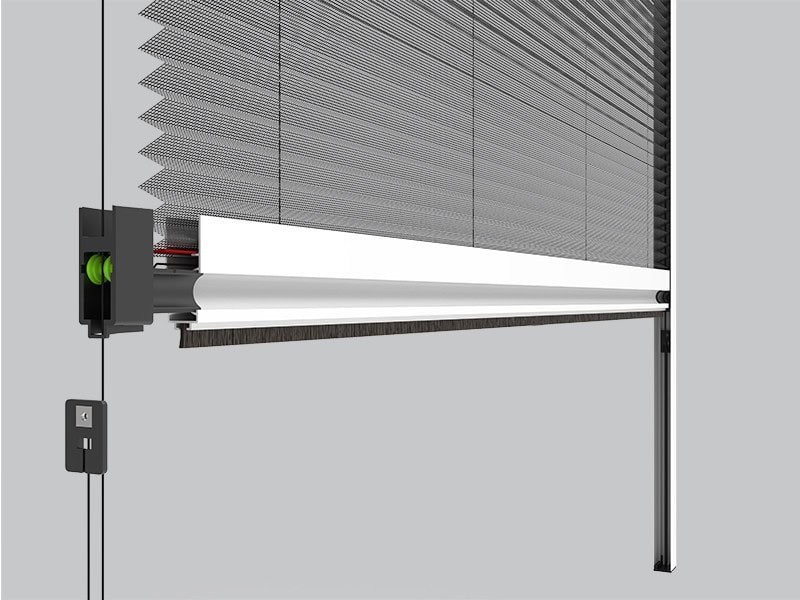 Plissee ohne Rückholfedern mit Umlenkrollen – leicht bedienbar am Dachfenster