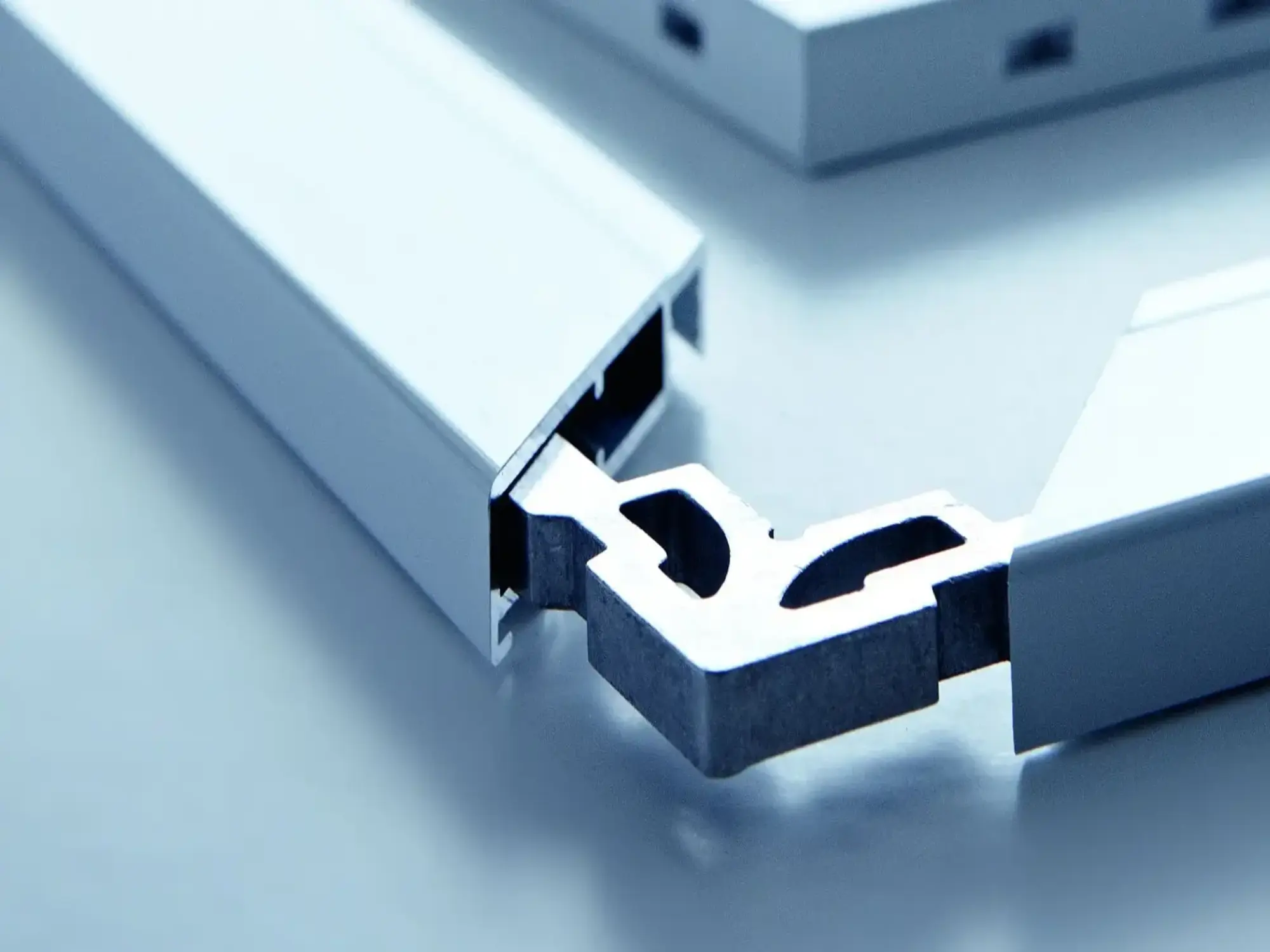 Stabiler Eckverbinder im Aluminiumrahmen einer Insektenschutz Pendeltür mit Fliegengitter